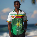 Zimbabwe Rugby Personalized Hawaiian Shirt Charging Sables Spirit