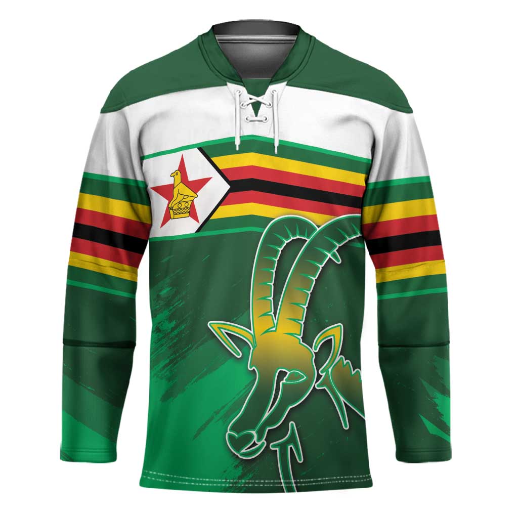 Zimbabwe Rugby Personalized Hockey Jersey Charging Sables Spirit