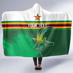 Zimbabwe Rugby Personalized Hooded Blanket Charging Sables Spirit