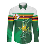 Zimbabwe Rugby Personalized Long Sleeve Button Shirt Charging Sables Spirit