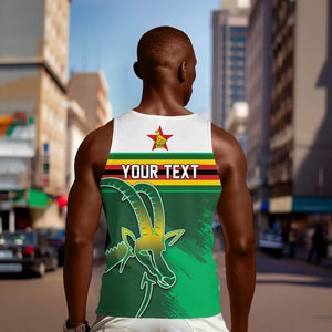 Zimbabwe Rugby Personalized Men Tank Top Charging Sables Spirit
