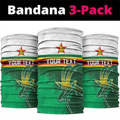 Zimbabwe Rugby Personalized Neck Gaiter Charging Sables Spirit