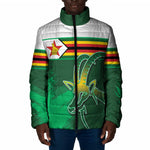 Zimbabwe Rugby Personalized Padded Jacket Charging Sables Spirit