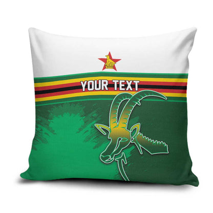 Zimbabwe Rugby Personalized Pillow Cover Charging Sables Spirit