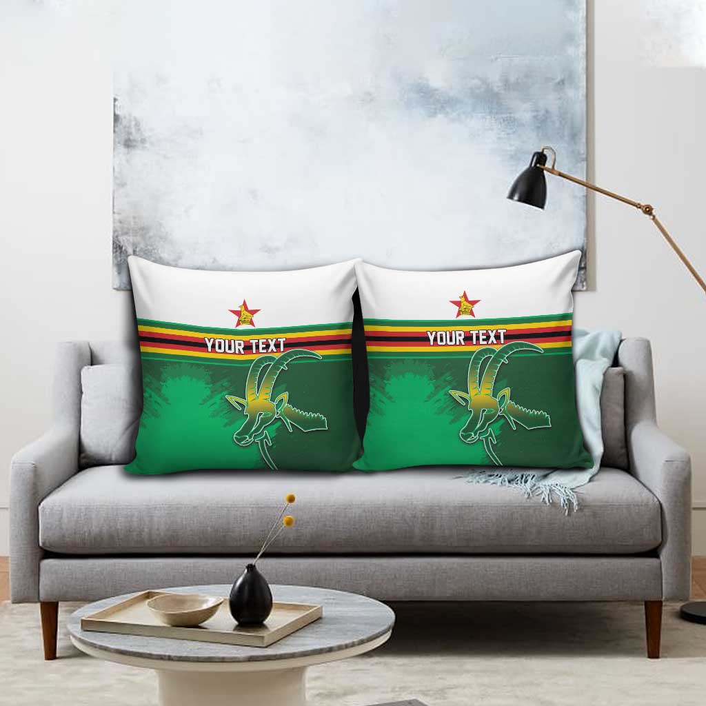Zimbabwe Rugby Personalized Pillow Cover Charging Sables Spirit