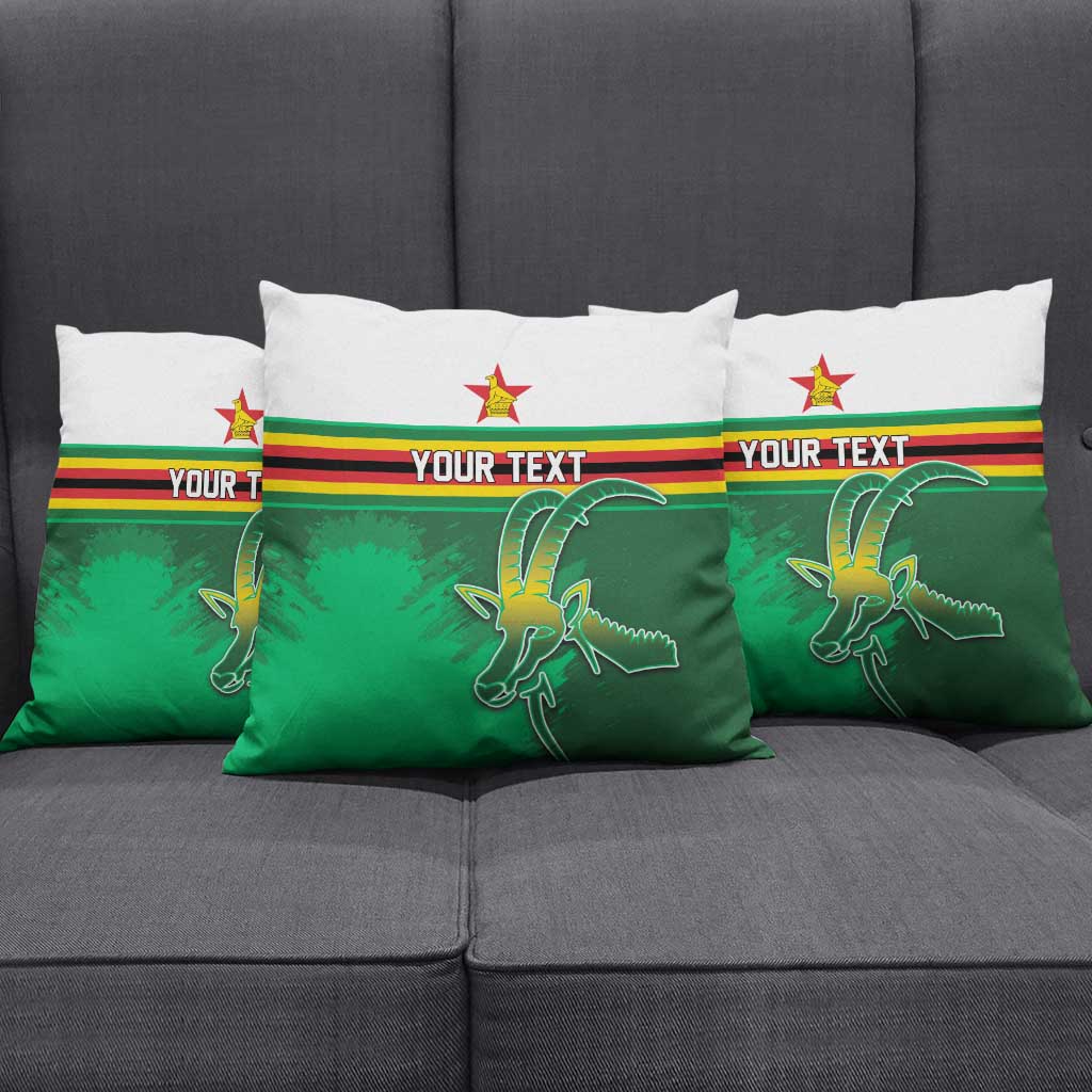 Zimbabwe Rugby Personalized Pillow Cover Charging Sables Spirit