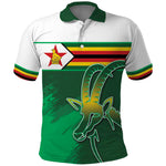 Zimbabwe Rugby Personalized Polo Shirt Charging Sables Spirit