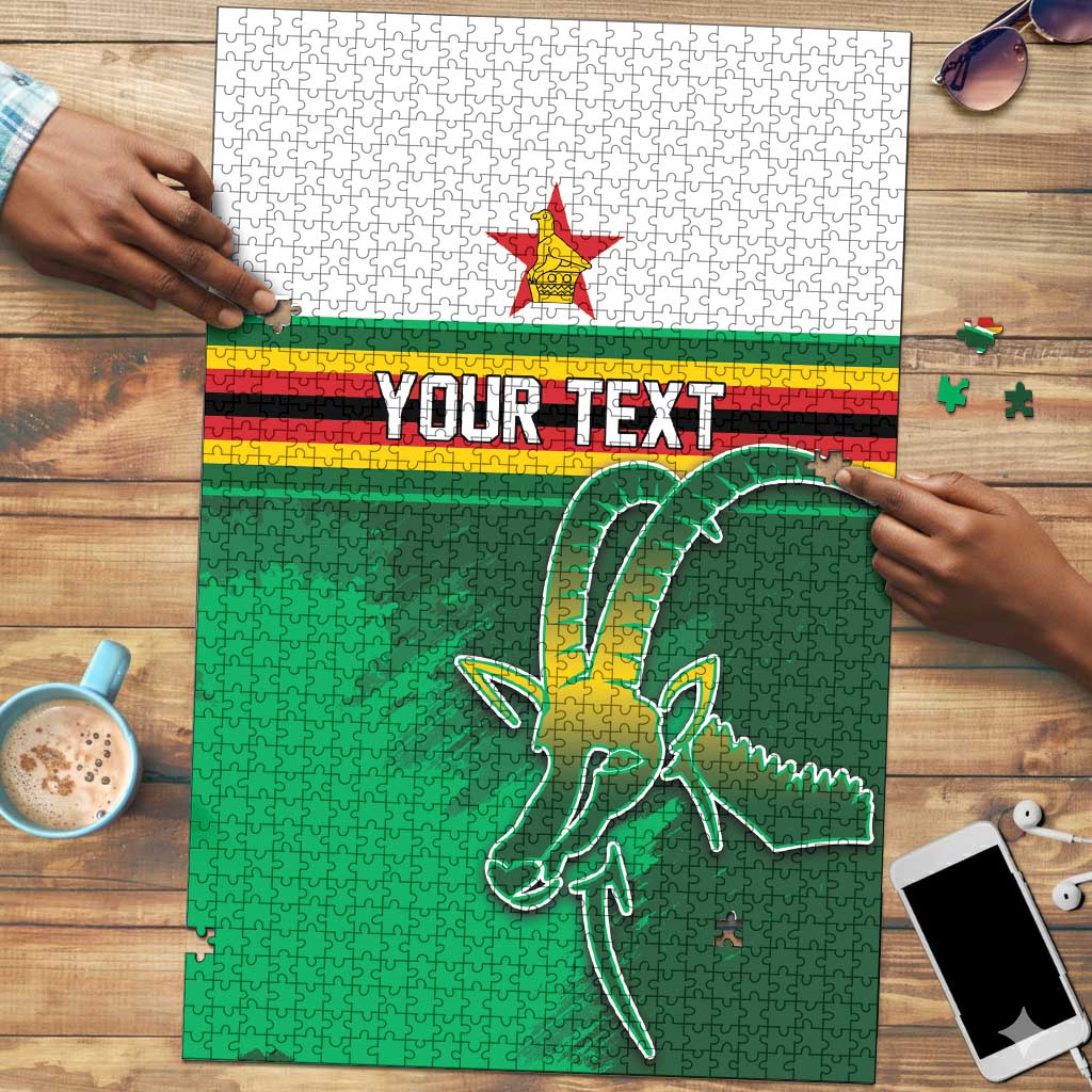 Zimbabwe Rugby Personalized Puzzle Charging Sables Spirit