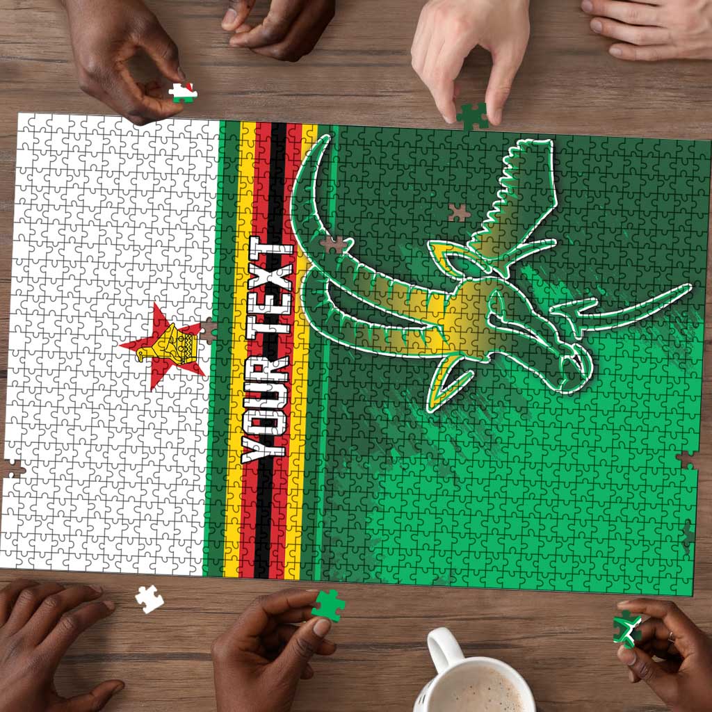 Zimbabwe Rugby Personalized Puzzle Charging Sables Spirit