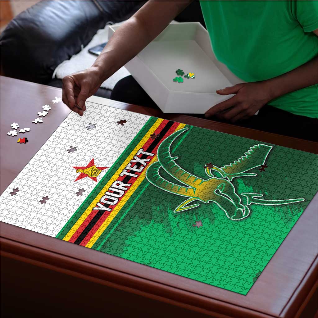 Zimbabwe Rugby Personalized Puzzle Charging Sables Spirit
