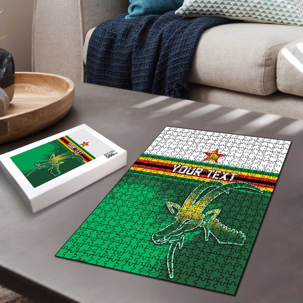 Zimbabwe Rugby Personalized Puzzle Charging Sables Spirit