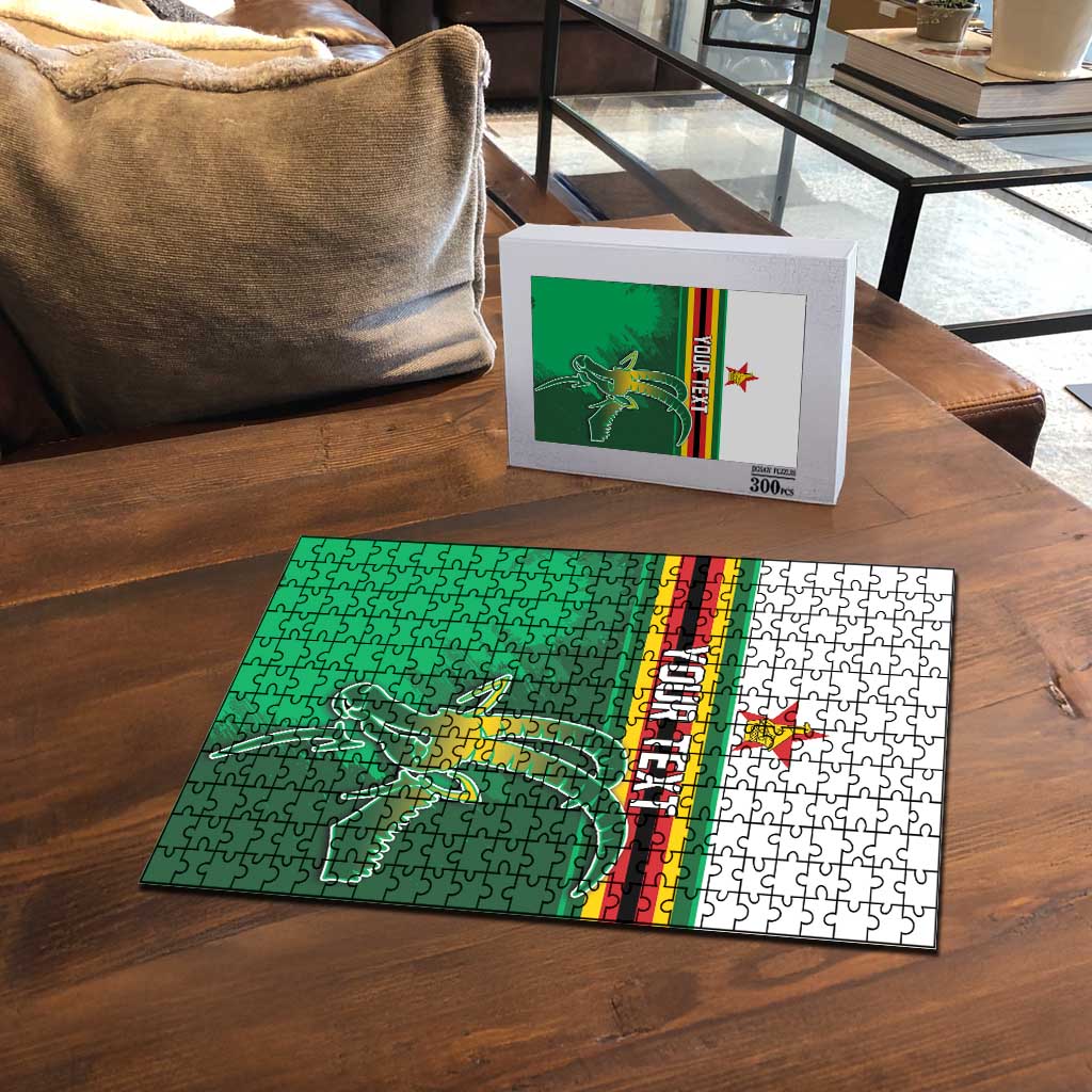 Zimbabwe Rugby Personalized Puzzle Charging Sables Spirit