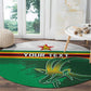 Zimbabwe Rugby Personalized Round Carpet Charging Sables Spirit