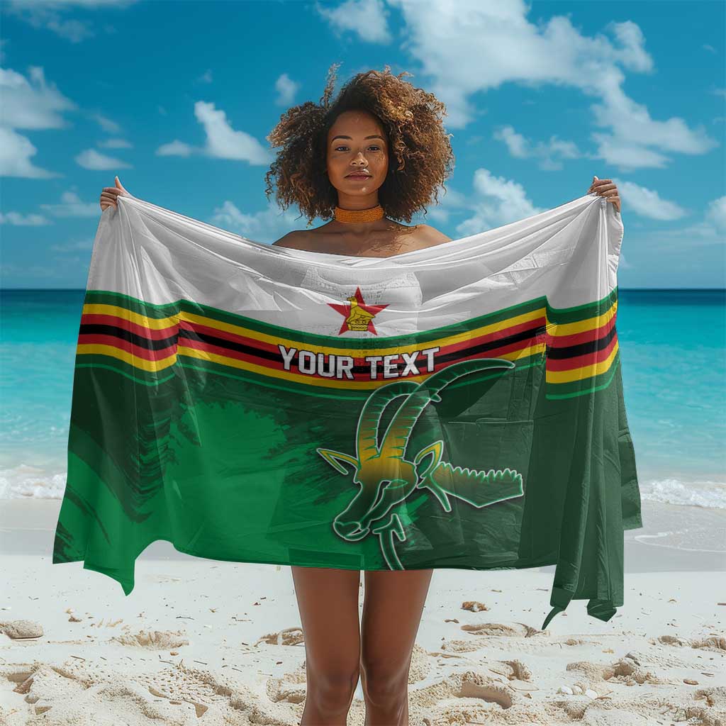 Zimbabwe Rugby Personalized Sarong Charging Sables Spirit