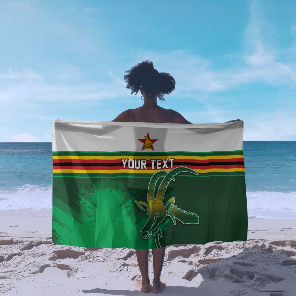 Zimbabwe Rugby Personalized Sarong Charging Sables Spirit