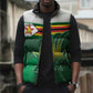 Zimbabwe Rugby Personalized Sleeveless Puffer Jacket Charging Sables Spirit