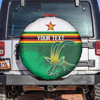 Zimbabwe Rugby Personalized Spare Tire Cover Charging Sables Spirit