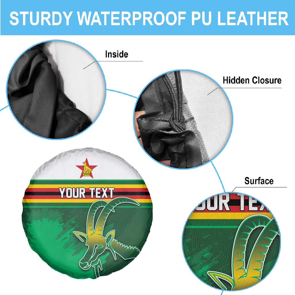 Zimbabwe Rugby Personalized Spare Tire Cover Charging Sables Spirit