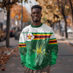 Zimbabwe Rugby Personalized Sweatshirt Charging Sables Spirit