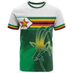 Zimbabwe Rugby Personalized T shirt Charging Sables Spirit