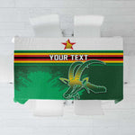 Zimbabwe Rugby Personalized Tablecloth Charging Sables Spirit