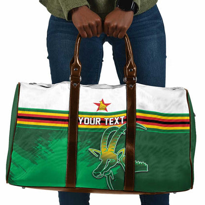 Zimbabwe Rugby Personalized Travel Bag Charging Sables Spirit