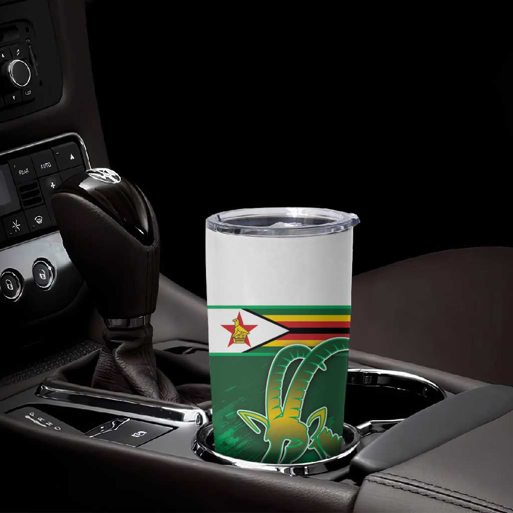 Zimbabwe Rugby Personalized Tumbler Cup Charging Sables Spirit