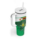 Zimbabwe Rugby Personalized Tumbler With Handle Charging Sables Spirit