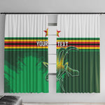 Zimbabwe Rugby Personalized Window Curtain Charging Sables Spirit