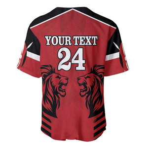 Custom Afro Kenya Rugby Baseball Jersey African Lion Head
