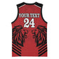 Custom Afro Kenya Rugby Basketball Jersey African Lion Head LT18