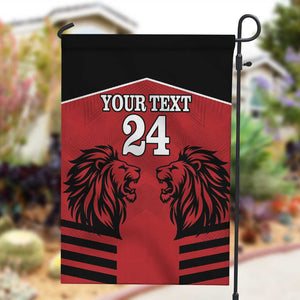 Custom Afro Kenya Rugby Garden Flag African Lion Head