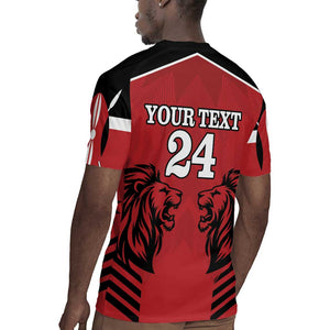 Custom Afro Kenya Rugby Rugby Jersey African Lion Head