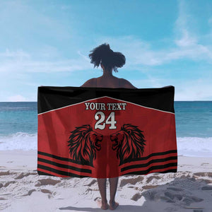 Custom Afro Kenya Rugby Sarong African Lion Head