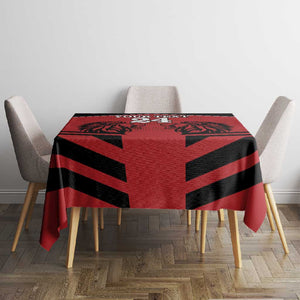 Custom Afro Kenya Rugby Tablecloth African Lion Head