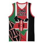 Personalized Jamhuri Day Basketball Jersey Kenya Map With African Shield LT18