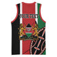 Personalized Jamhuri Day Basketball Jersey Kenya Map With African Shield LT18