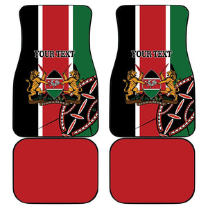 Personalized Jamhuri Day Car Mats Kenya Map With African Shield