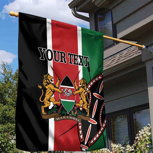 Personalized Jamhuri Day Garden Flag Kenya Map With African Shield