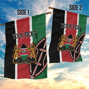 Personalized Jamhuri Day Garden Flag Kenya Map With African Shield