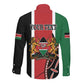 Personalized Jamhuri Day Long Sleeve Button Shirt Kenya Map With African Shield