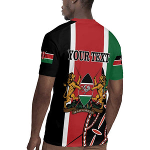 Personalized Jamhuri Day Rugby Jersey Kenya Map With African Shield