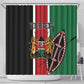Personalized Jamhuri Day Shower Curtain Kenya Map With African Shield