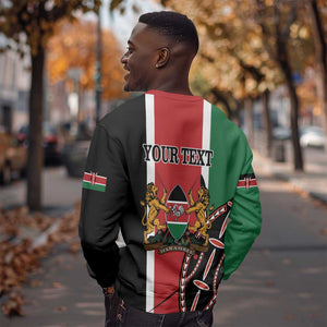 Personalized Jamhuri Day Sweatshirt Kenya Map With African Shield