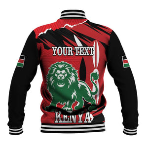 Personalized Jamhuri Day 1963 Baseball Jacket Angry Lion With African Shield