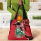 Personalized Jamhuri Day 1963 Grocery Bag Angry Lion With African Shield