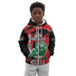 Personalized Jamhuri Day 1963 Kid Hoodie Angry Lion With African Shield