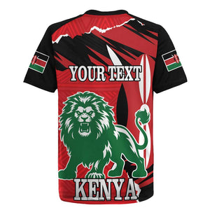 Personalized Jamhuri Day 1963 Rugby Jersey Angry Lion With African Shield