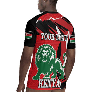 Personalized Jamhuri Day 1963 Rugby Jersey Angry Lion With African Shield