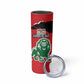 Personalized Jamhuri Day 1963 Skinny Tumbler Angry Lion With African Shield